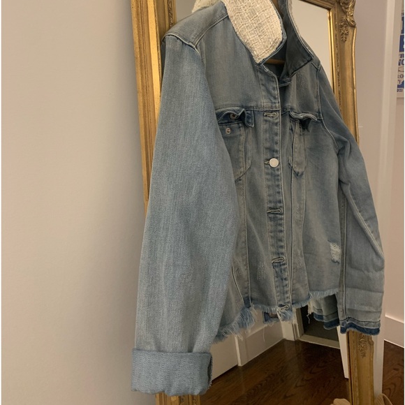 Stacy Bradley new without tags light denim and tweed jacket. - Picture 4 of 5